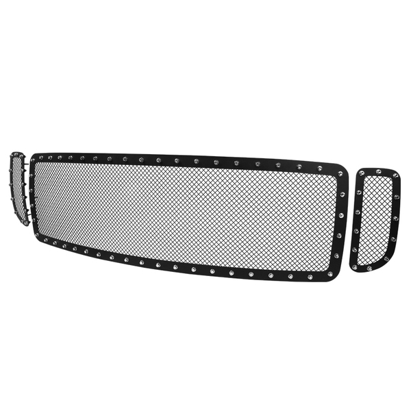 Spec-D Tuning 00-04 Ford F250 Grille Insert HBG-F25099BKSS-YH